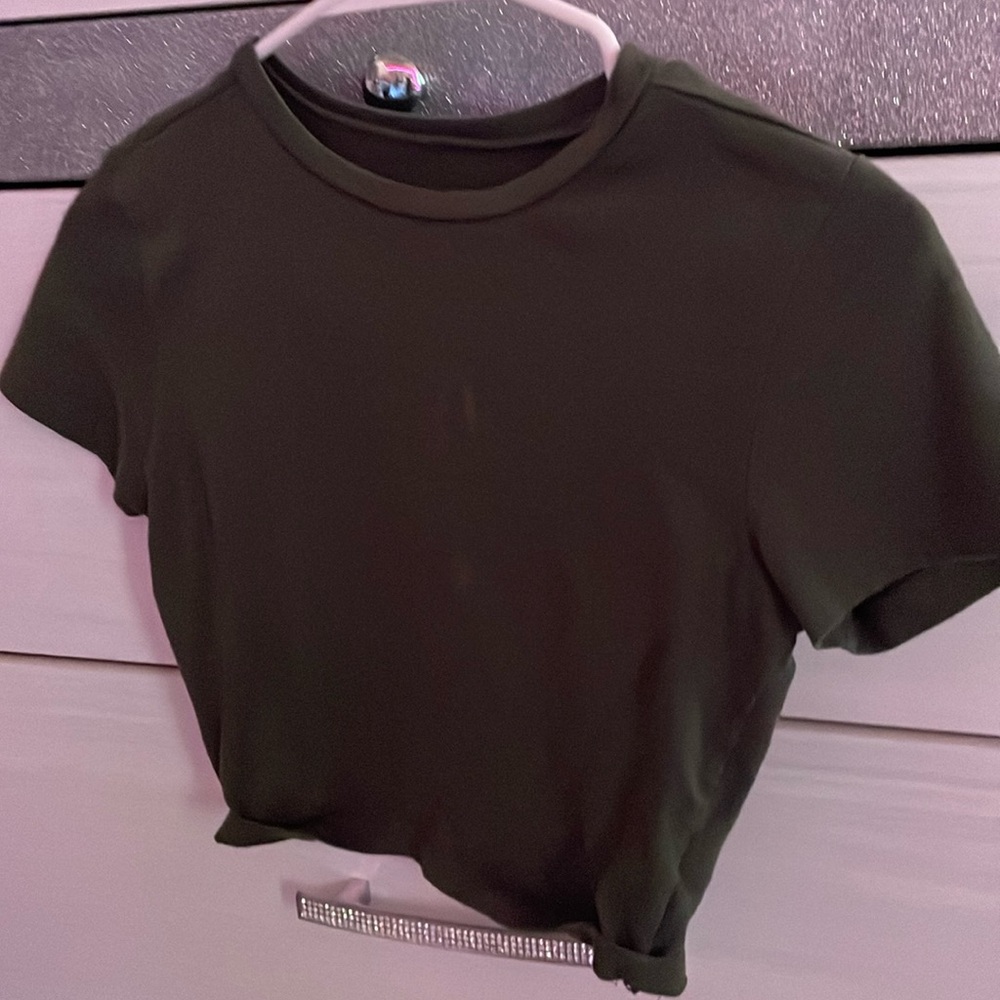 Green baby tee